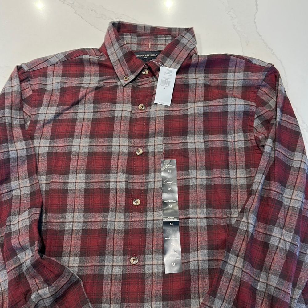 NWT Banana Republic Plaid Shirt